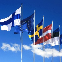 Флаг сетка, шелк 100*150 см