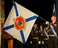 Боевое знамя Краснознаменного Черноморского флота печатное 100х100 см