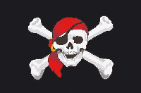 Флаг Веселый Роджер 100х150 см