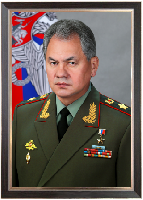 Портрет Шойгу С. К. 35х50 см, рама под орех