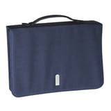 Папка А4 с бумажным блоком; темно-синий; 25