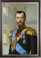 Портрет Николая 2-го В. В. 35х50 см, рама под орех