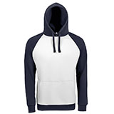 Толстовка "Seattle", белый/синий_XL, 80% х/б, 20% п/э, 280 м/г2