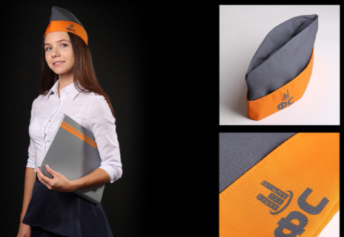 Пилотка Полет фигурная с полной запечаткой