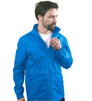 Ветровка Коди с капюшоном унисекс, однотонная