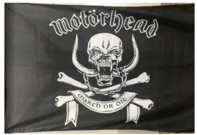 Флаг группы Motörhead 90х135 см